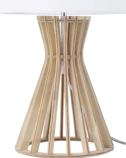 New Beliani Lampada da tavolo CARRION Marrone/Bianco Bianco Marrone