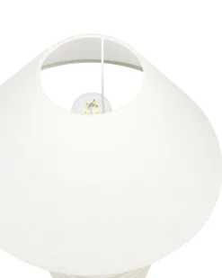 Best Beliani Lampada da tavolo CELESTE Ceramica Beige Beige Bianco