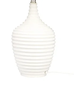 Best Beliani Lampada da tavolo CELESTE Ceramica Beige Beige Bianco