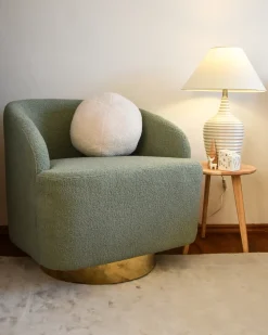 Best Beliani Lampada da tavolo CELESTE Ceramica Beige Beige Bianco