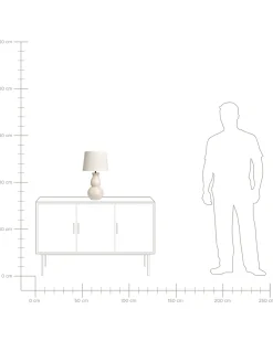 Clearance Beliani Lampada da tavolo CHARGES Ceramica chiaro Beige