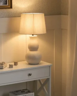 Clearance Beliani Lampada da tavolo CHARGES Ceramica chiaro Beige