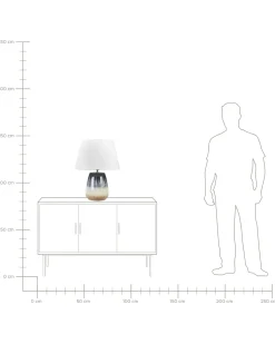Outlet Beliani Lampada da tavolo CIDRA Ceramica Multicolore