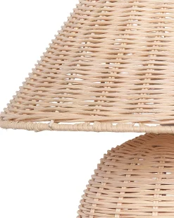 Hot Beliani Lampada da tavolo CINDER Rattan Naturale