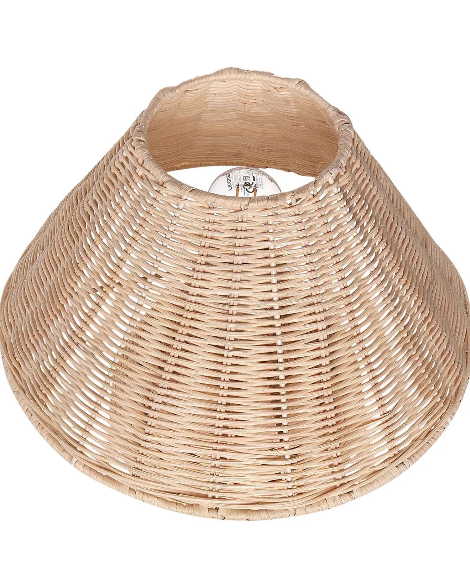 Hot Beliani Lampada da tavolo CINDER Rattan Naturale