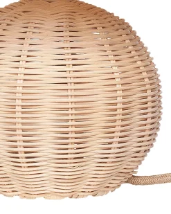 Hot Beliani Lampada da tavolo CINDER Rattan Naturale
