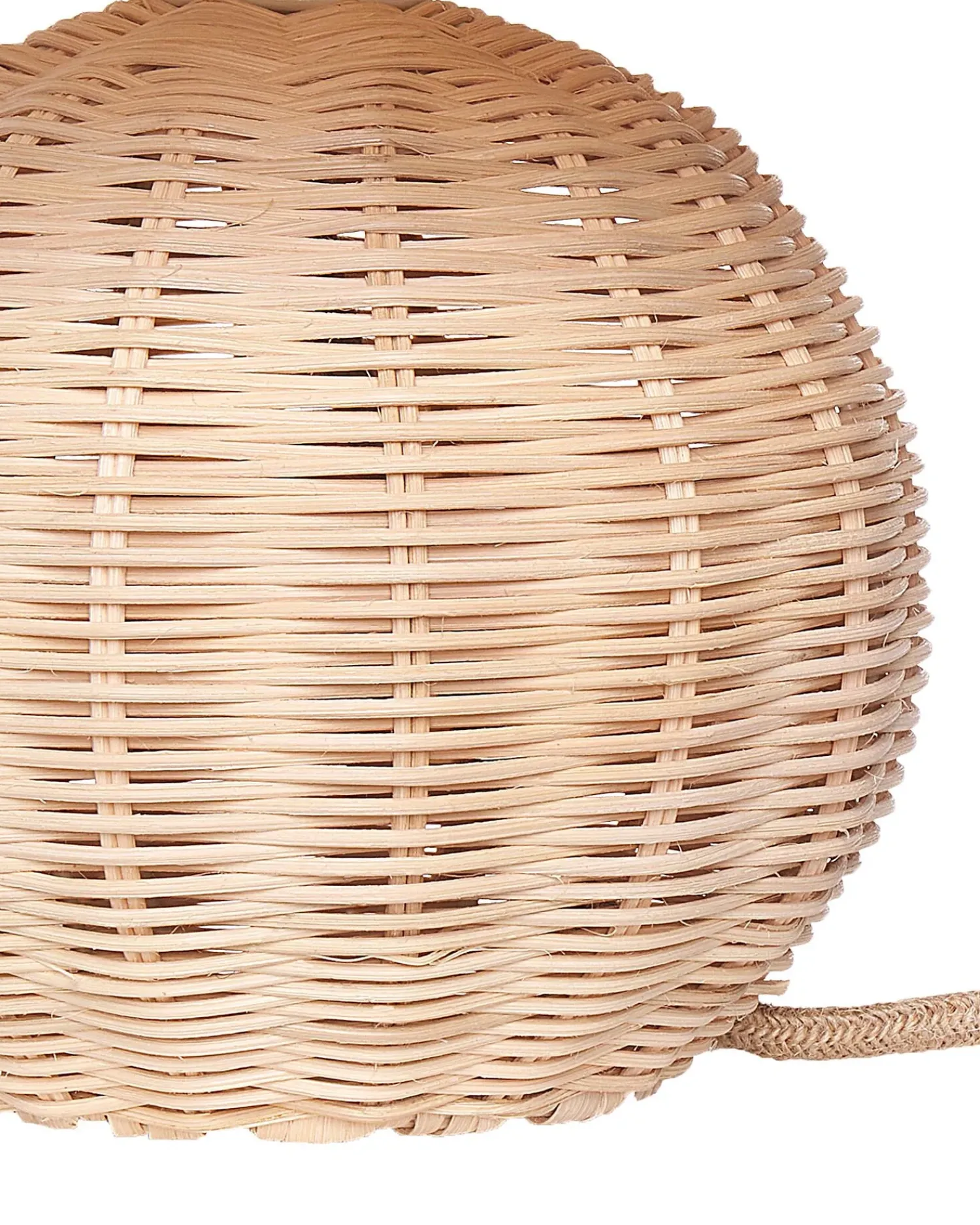 Hot Beliani Lampada da tavolo CINDER Rattan Naturale