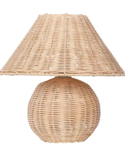 Hot Beliani Lampada da tavolo CINDER Rattan Naturale