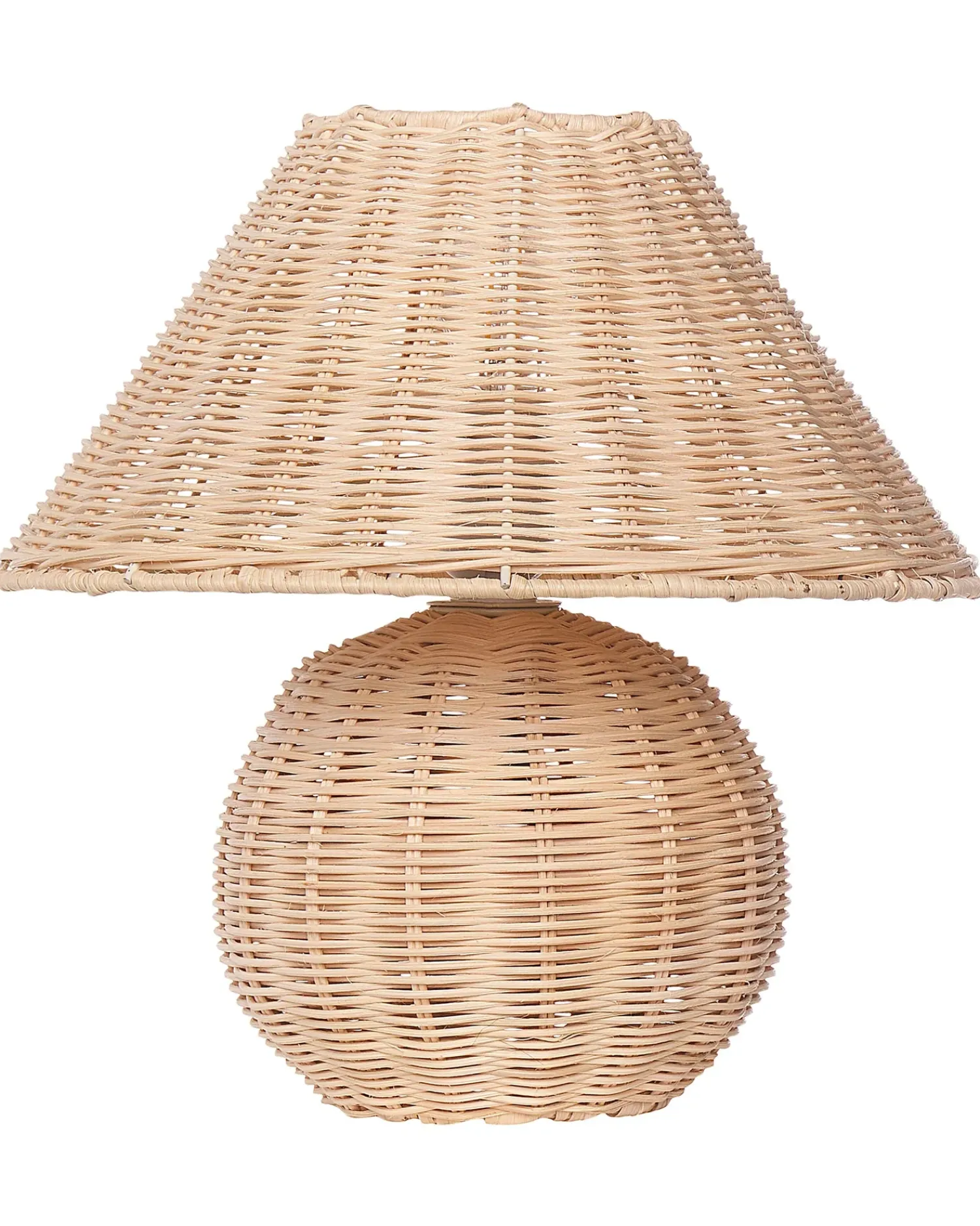 Hot Beliani Lampada da tavolo CINDER Rattan Naturale