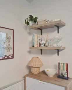 Hot Beliani Lampada da tavolo CINDER Rattan Naturale