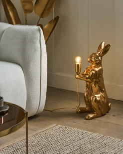 Sale Beliani Lampada da tavolo Coniglio BUGS Oro Ottone Oro