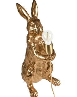 Sale Beliani Lampada da tavolo Coniglio BUGS Oro Ottone Oro