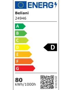 New Beliani Lampada da tavolo con morsetto a LED VOLANS con dimmer Metallo Bianco