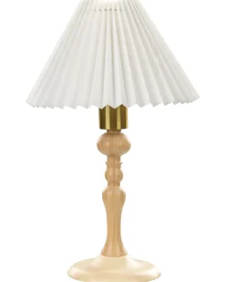 Best Beliani Lampada da tavolo COOKS Legno di quercia Marrone chiaro/Bianco Bianco Marrone Oro