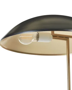 Sale Beliani Lampada da tavolo DANTO Metallo Nero Bianco Nero Oro