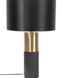 Online Beliani Lampada da tavolo DARLING Metallo Nero Grigio Oro Nero