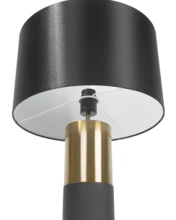 Online Beliani Lampada da tavolo DARLING Metallo Nero Grigio Oro Nero