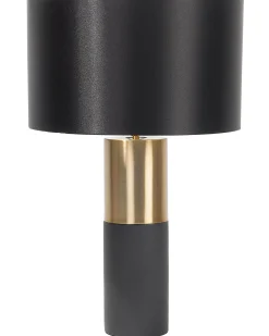 Online Beliani Lampada da tavolo DARLING Metallo Nero Grigio Oro Nero
