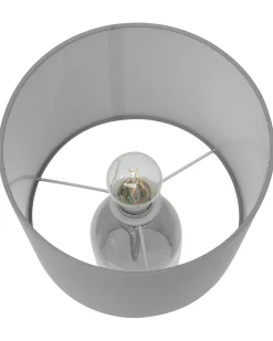 Clearance Beliani Lampada da tavolo DEVOLL Vetro Grigio Trasparente Grigio
