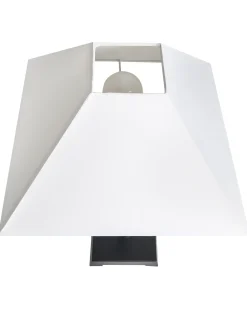Online Beliani Lampada da tavolo DHUD Metallo Nero Bianco Nero