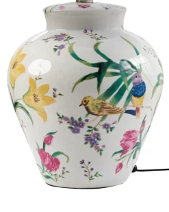 Clearance Beliani Lampada da tavolo DIOGO Porcellana Bianco Bianco Blu Giallo Rosa Verde