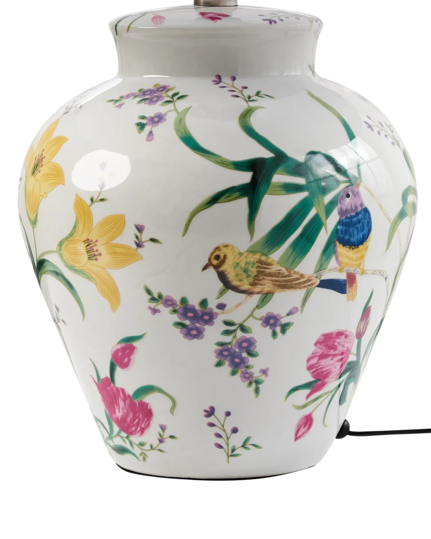 Clearance Beliani Lampada da tavolo DIOGO Porcellana Bianco Bianco Blu Giallo Rosa Verde