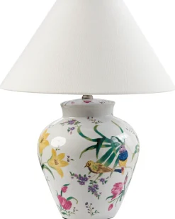 Clearance Beliani Lampada da tavolo DIOGO Porcellana Bianco Bianco Blu Giallo Rosa Verde