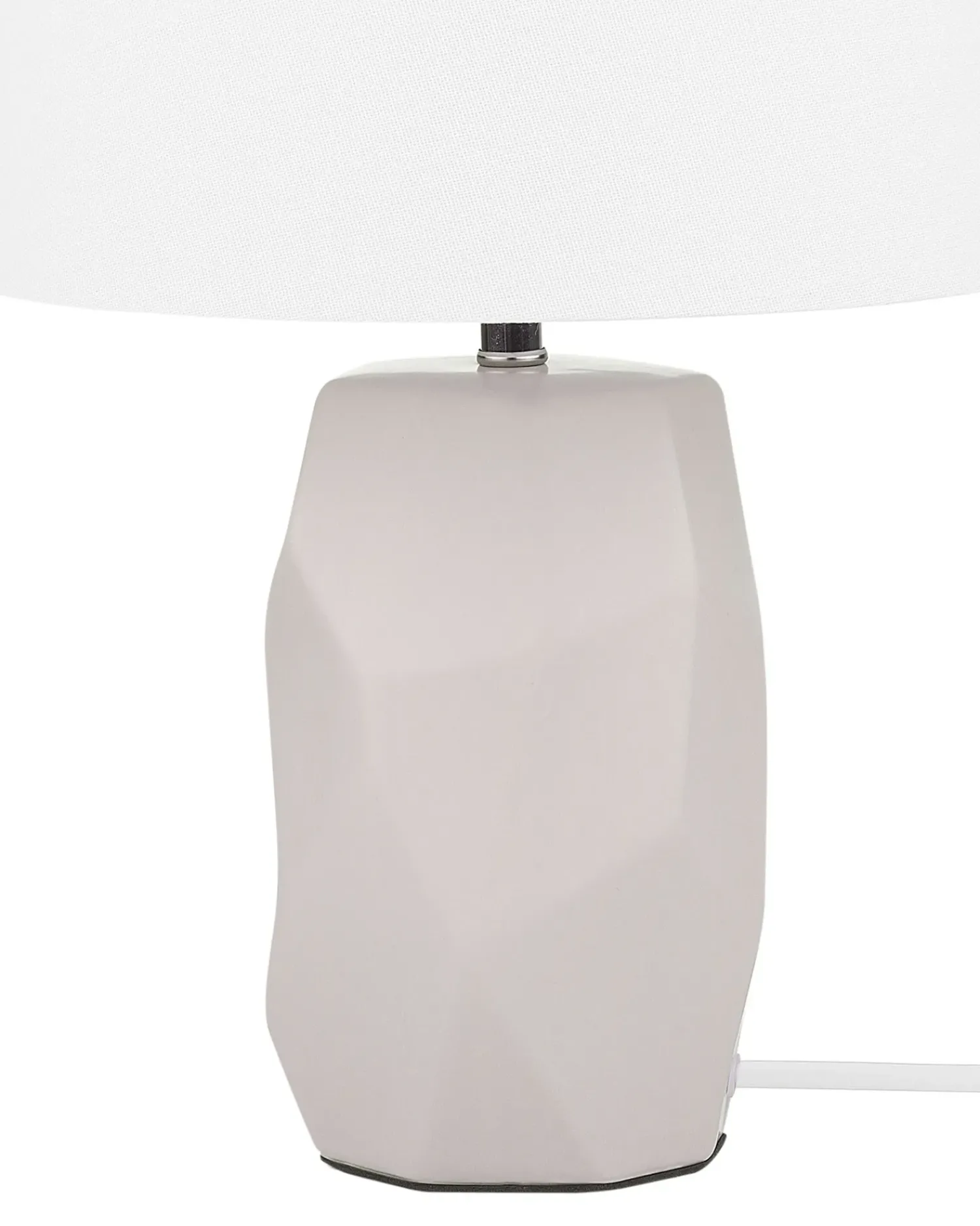 Hot Beliani Lampada da tavolo ELIA Ceramica Rosa pastello Bianco Rosa