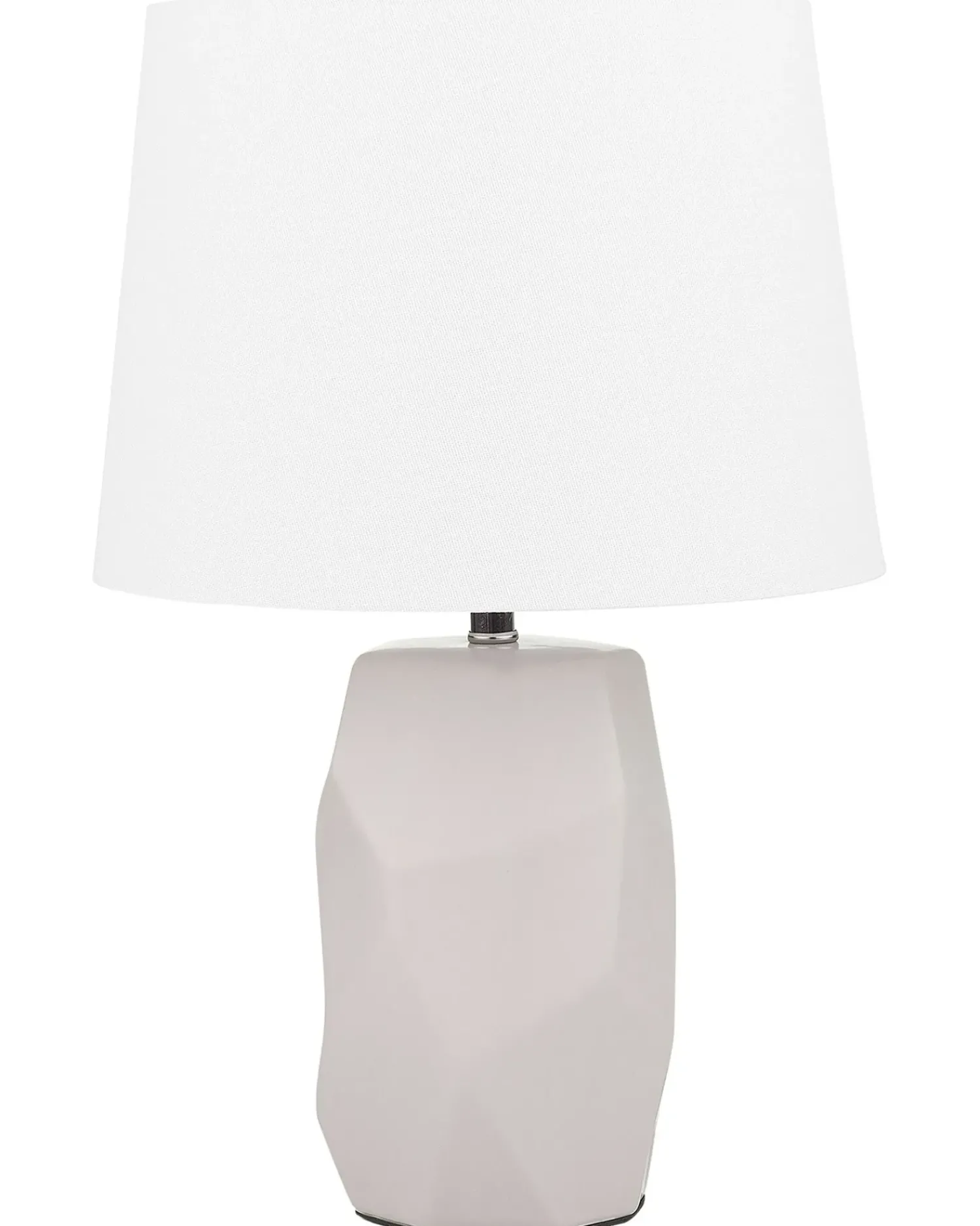 Hot Beliani Lampada da tavolo ELIA Ceramica Rosa pastello Bianco Rosa
