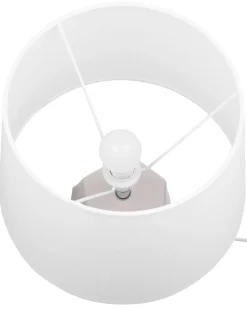 Hot Beliani Lampada da tavolo ELIA Ceramica Rosa pastello Bianco Rosa