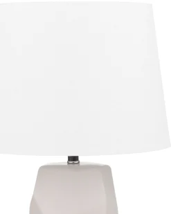 Hot Beliani Lampada da tavolo ELIA Ceramica Rosa pastello Bianco Rosa