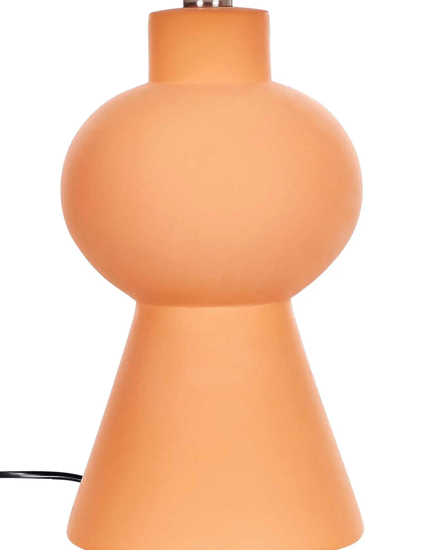 Online Beliani Lampada da tavolo FABILOS Ceramica Arancione Bianco Arancione