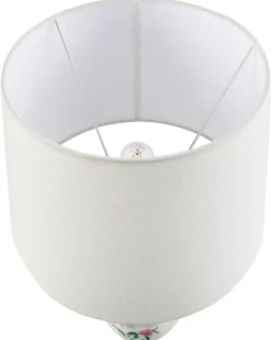 Outlet Beliani Lampada da tavolo FEBROS Porcellana Bianco Bianco Giallo Rosa Verde