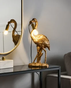 Online Beliani Lampada da tavolo Fenicottero VICE Oro Ottone Oro