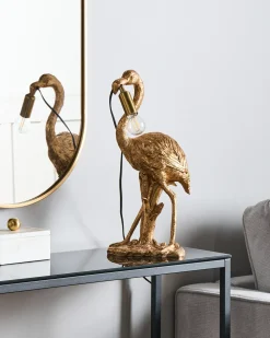 Online Beliani Lampada da tavolo Fenicottero VICE Oro Ottone Oro