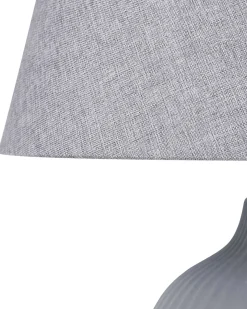 Online Beliani Lampada da tavolo FERGUS Ceramica Grigio