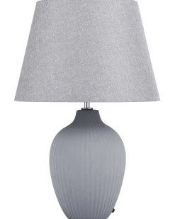 Online Beliani Lampada da tavolo FERGUS Ceramica Grigio