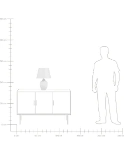 Best Beliani Lampada da tavolo FERGUS Ceramica Bianco