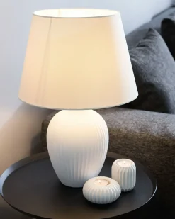 Best Beliani Lampada da tavolo FERGUS Ceramica Bianco