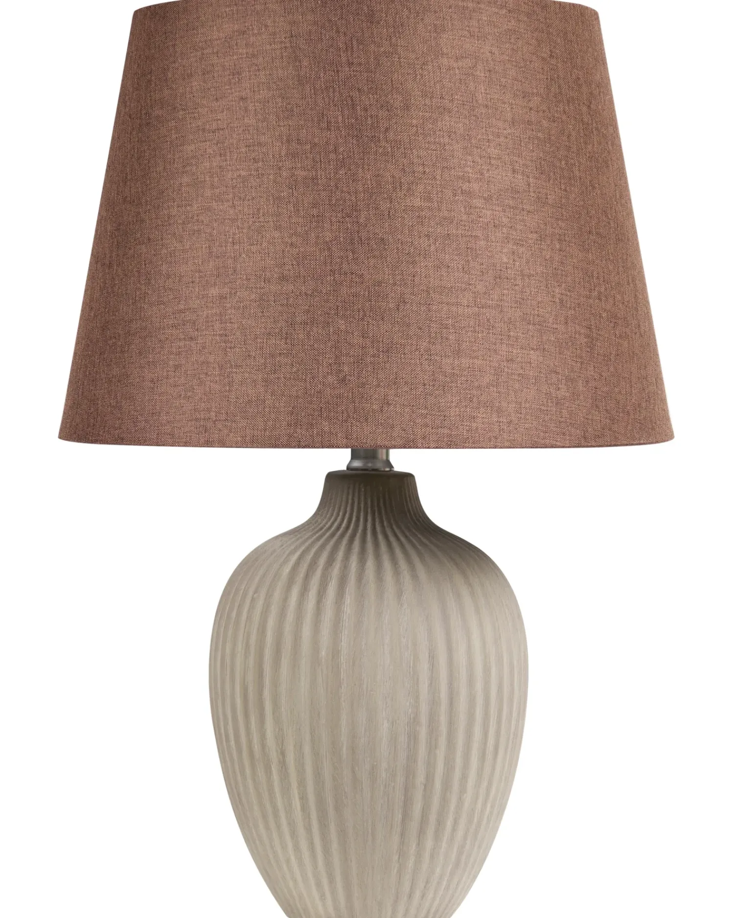 Discount Beliani Lampada da tavolo FERGUS Ceramica Marrone
