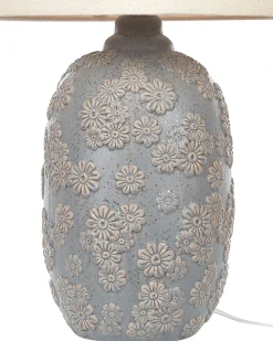 Hot Beliani Lampada da tavolo FERREY Ceramica Grigio Beige Grigio