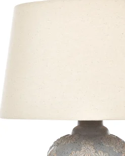 Hot Beliani Lampada da tavolo FERREY Ceramica Grigio Beige Grigio