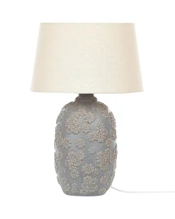 Hot Beliani Lampada da tavolo FERREY Ceramica Grigio Beige Grigio