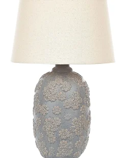 Hot Beliani Lampada da tavolo FERREY Ceramica Grigio Beige Grigio