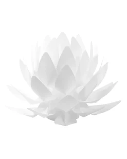 New Beliani Lampada da tavolo Fiore MUSONE Bianco