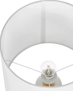 Discount Beliani Lampada da tavolo FRIO Metallo Bianco Bianco Oro