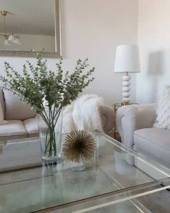 Discount Beliani Lampada da tavolo FRIO Metallo Bianco Bianco Oro