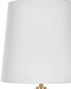 Discount Beliani Lampada da tavolo FRIO Metallo Bianco Bianco Oro