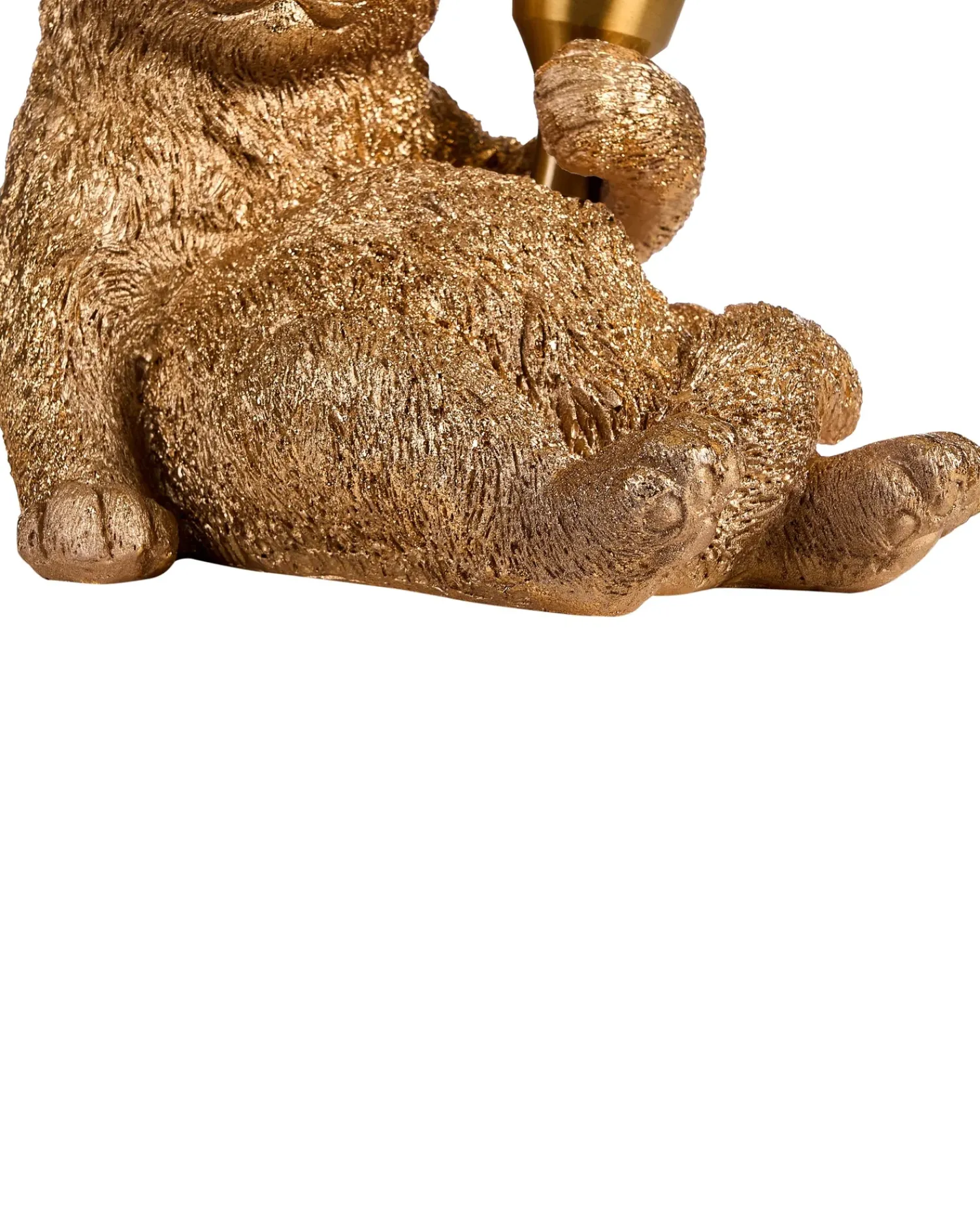 Outlet Beliani Lampada da tavolo Gatto ZIPPY Oro Oro Ottone