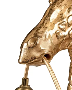 Best Beliani Lampada da tavolo Giraffa MALAIKA Oro Ottone Oro